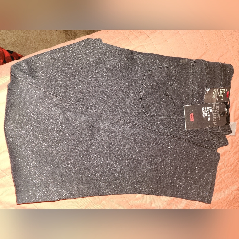 Levi's 720 High Rise Super Skinny Glitter Jeans